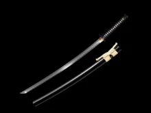 Japanese Katana Folded Steel Clay Tempered Real Hamon IronTsuba Sharp Blade