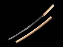 Shirasaya Sword Katana 1095 High Carbon Steel Clay Tempered Full Tang Blade