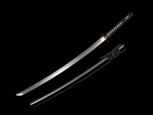 Unsharpened Practice Training Katana Iaido Japanese Black Sword 1095 High Carbon Steel