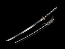 Hand Forged Damascus Folded Steel Clay Tempered Japanese Samurai Sword Katana