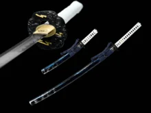 Ghost of Tsushima Cosplay Replica Sword Set Hand Forged Clay Tempered T10 Steel Blade