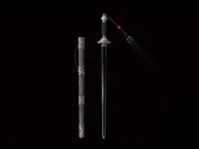 Handmade Chinese Sword Feng Fei Qing Jian Hand Carved Fittings Genuine Full Rayskin