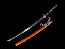 Real Sharp Japanese Samurai Katana T10 Steel Clay Tempered Sword Dragon Tsuba